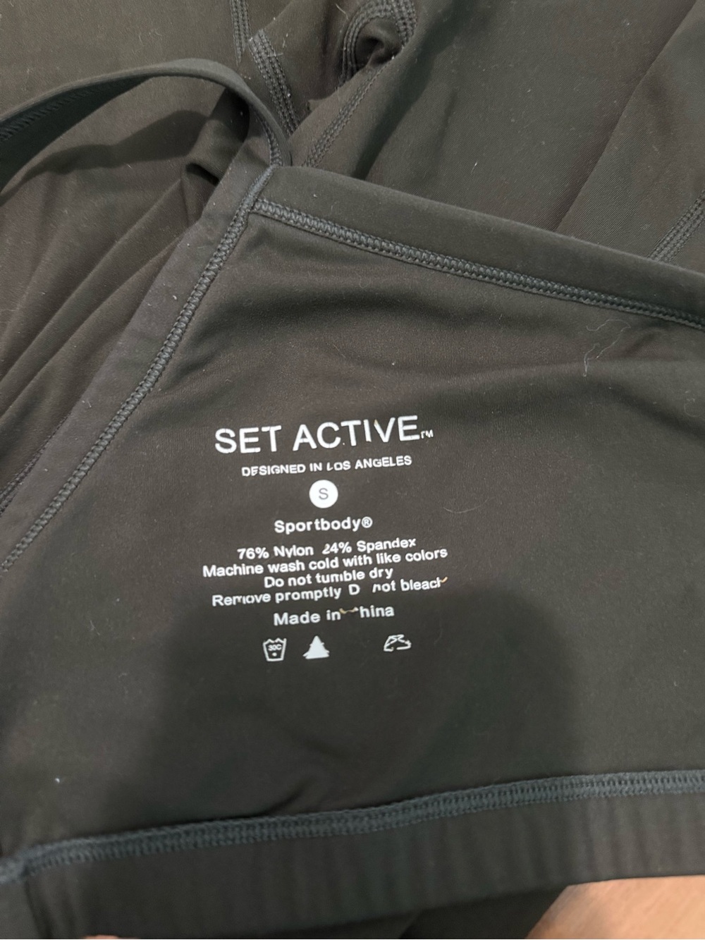 Olive Green Activewear Leggings & Sports Bra Set - Picture 3 of 4